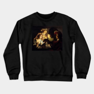 The Musicians by Gerard van Honthorst Crewneck Sweatshirt